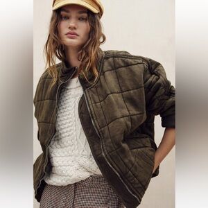 Free People Dolman Quilted Jacket